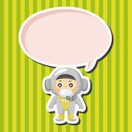 Space astronaut theme elements N19