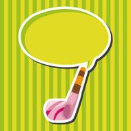 birthday horn theme elements N10