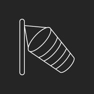 Wind measurement instrument line icon N8