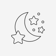 moon line icon N10