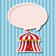 circus tent theme elements vector eps N6