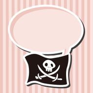 Pirate flags theme elements N8