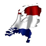 Netherlands - map and flag clip-art