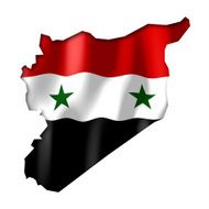 Syria - map and flag clip-art