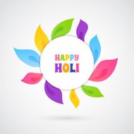 Happy Holi card template N2