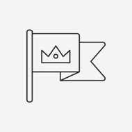Flag line icon N7