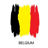 Belgium flag watercolor style vector