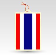 thai price tag - flag of thailand