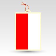 polish price tag - flag of poland