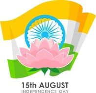 Illustration for Indian Independence Day Vector illustration N2