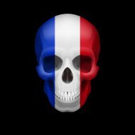 French flag skull