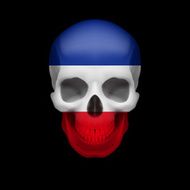 Yugoslavian flag skull