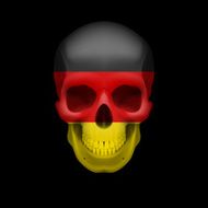 German flag skull