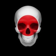 Japanese flag skull