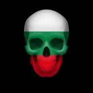 Bulgarian flag skull