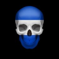 Salvadoran flag skull