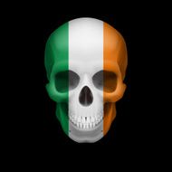Irish flag skull