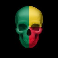 Beninois flag skull