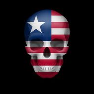Liberian flag skull