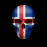 Icelandic flag skull
