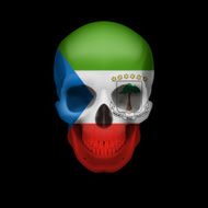 Equatorial Guinean flag skull