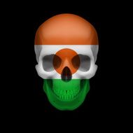 Nigerien flag skull