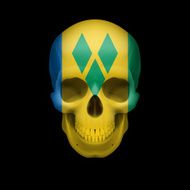 Saint Vincent and the Grenadines flag skull