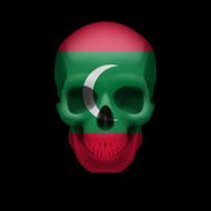 Maldivian flag skull