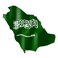 Saudi Arabia - map and flag clip-art