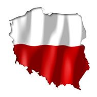 Poland - map and flag clip-art