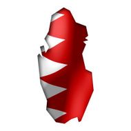 Qatar - map and flag clip-art