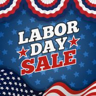 Labor day sale promotion advertising banner design
