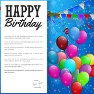 happy birthday greeting card N75