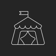 circus tent line icon N5
