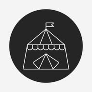 circus tent line icon N12