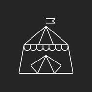circus tent line icon N13