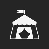 Circus tent icon N6
