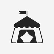 Circus tent icon N8
