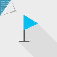 Triangle flag icon