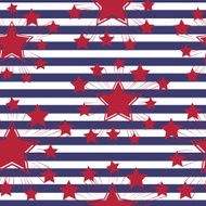 Seamless patterns with American symbols Vector N4