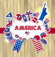 American abstract background