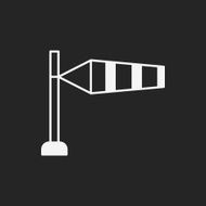 Measuring wind speed icon N3