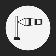 Measuring wind speed icon N4