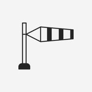 Measuring wind speed icon N5