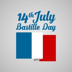 14th July Happy Bastille Day background N5