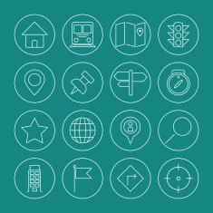 map icons set N4