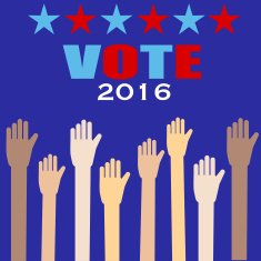 American election 2016 vector illustration EPS10 free image download