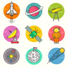 Astronomy Vector Icon Set