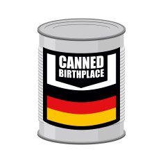 Canned birthplace Patriotic Preserved Part of mothe