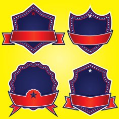 4th of July independence day badge